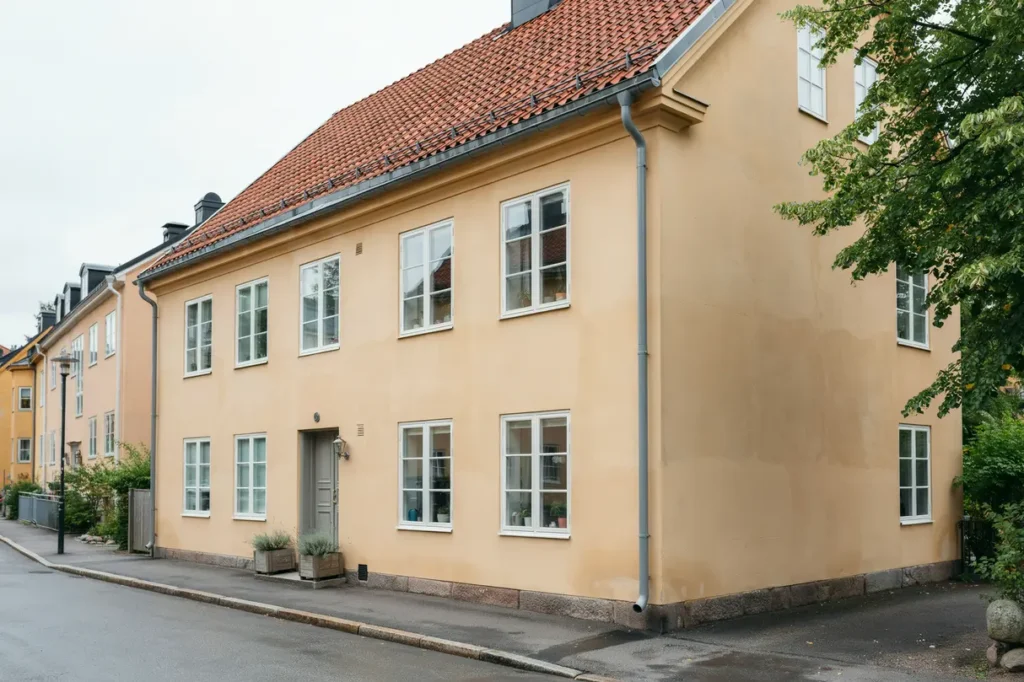 montering av h ngr nnor och stupr r p fastighet i midsommarkransen